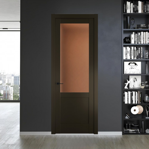 10.2.2 PD.O Перламутр Бронза стекло Золотистая бронза матовое ProfilDoors Orange