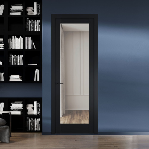 11.1.2 PD.O Блэк стекло Прозрачное ProfilDoors Orange