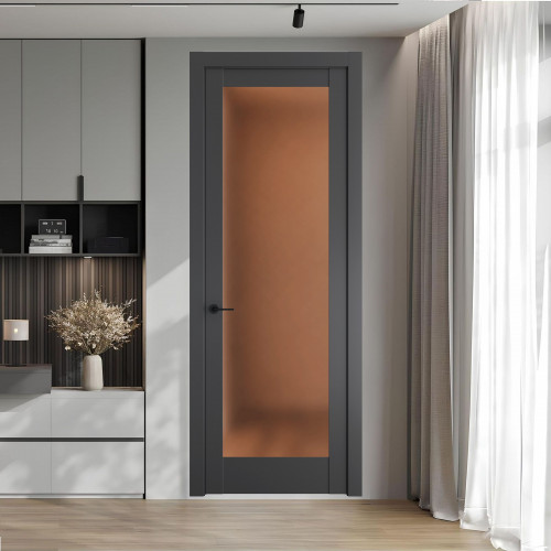 11.1.2 PD.O Графит стекло Золотистая бронза матовое ProfilDoors Orange