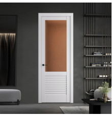 11.2.2 PD.O Дарк Вайт стекло Золотистая бронза матовое ProfilDoors Orange