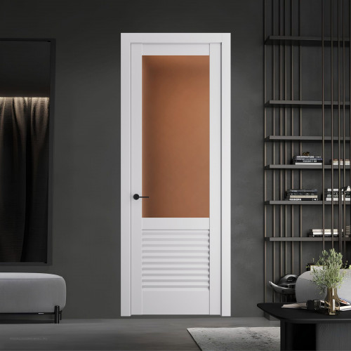 11.2.2 PD.O Дарк Вайт стекло Золотистая бронза матовое ProfilDoors Orange