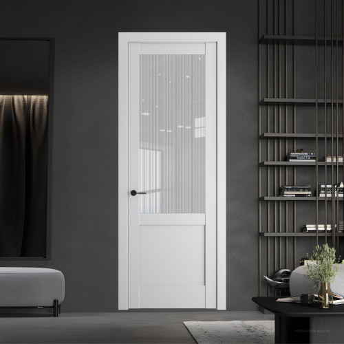10.2.2 PD.O Дарк Вайт стекло Узор Страйп ProfilDoors Orange