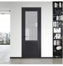 11.2.2 PD.O Грей стекло Узор Страйп ProfilDoors Orange