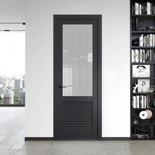 11.2.2 PD.O Грей стекло Узор Страйп ProfilDoors Orange