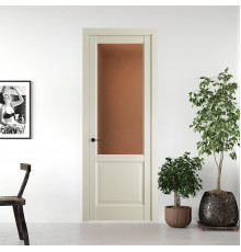 8.2.2 PD.O Перламутр Белый стекло Золотистая бронза матовое ProfilDoors Orange