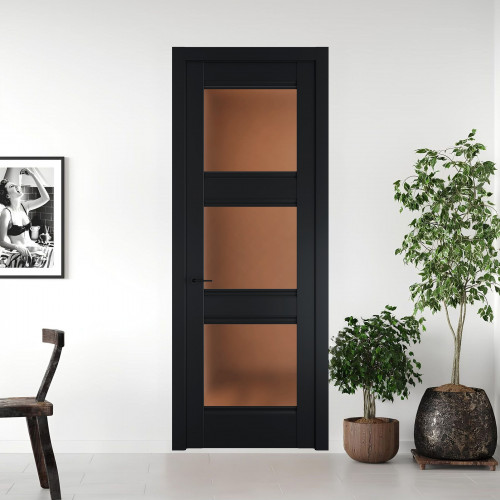 9.3.2 PD.O Блэк стекло Золотистая бронза матовое ProfilDoors Orange