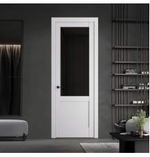 10.2.2 PD.O Крем Вайт стекло Черное тонированное ProfilDoors Orange