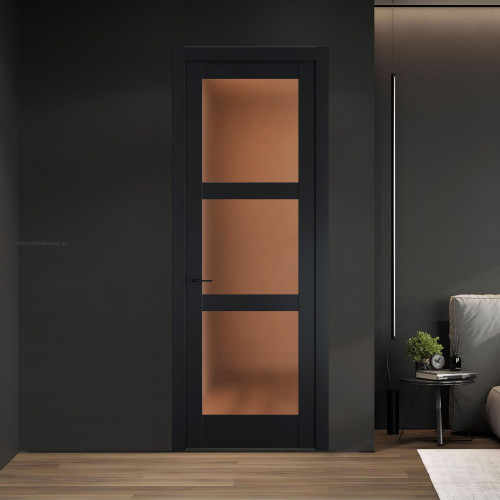 10.3.2 PD.O Блэк стекло Золотистая бронза матовое ProfilDoors Orange