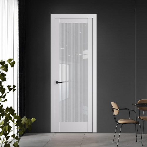 11.1.2 PD.O Крем Вайт стекло Узор Страйп ProfilDoors Orange