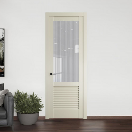 11.2.2 PD.O Перламутр Белый стекло Узор Страйп ProfilDoors Orange