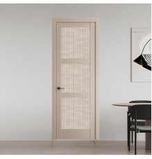 Межкомнатная дверь 5.3.2 PD.O Сэнд стекло Град ProfilDoors Orange эмаль