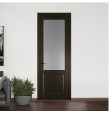 Межкомнатная дверь 8.2.2 PD.O Перламутр Бронза стекло Графит ProfilDoors Orange эмаль