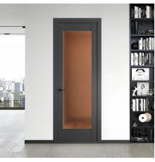 9.1.2 PD.O Графит стекло Золотистая бронза матовое ProfilDoors Orange