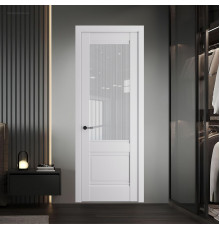 9.2.2 PD.O Крем Вайт стекло Узор Страйп ProfilDoors Orange