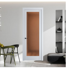 10.1.2 PD.O Вайт стекло Золотистая бронза матовое ProfilDoors Orange