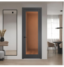 5.1.2 PD.O Графит стекло Золотистая бронза матовое ProfilDoors Orange