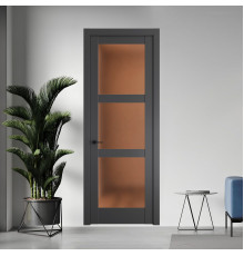 5.3.2 PD.O Графит стекло Золотистая бронза матовое ProfilDoors Orange