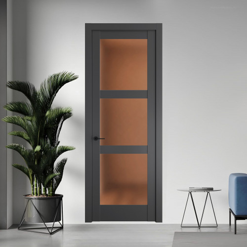 5.3.2 PD.O Графит стекло Золотистая бронза матовое ProfilDoors Orange