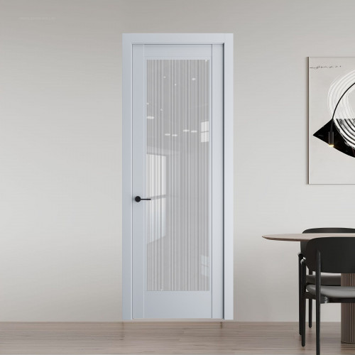 7.1.2 PD.O Лайт Грей стекло Узор Страйп ProfilDoors Orange