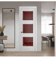 9.3.2 PD.O Дарк Вайт стекло Золотистая бронза ProfilDoors Orange