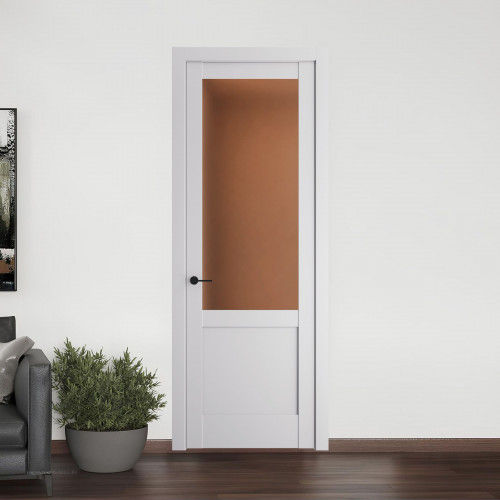 10.2.2 PD.O Дарк Вайт стекло Золотистая бронза матовое ProfilDoors Orange