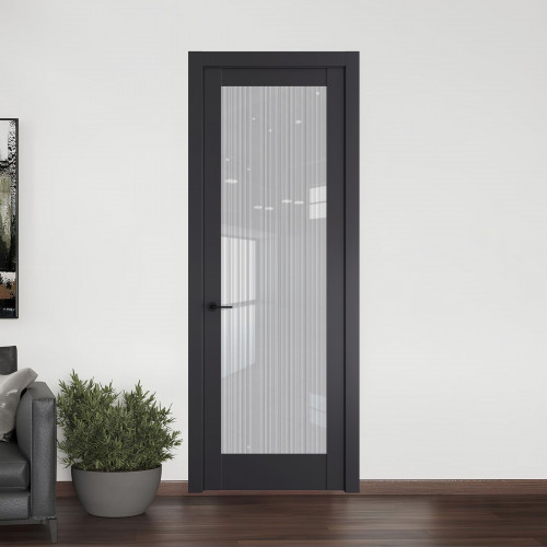 11.1.2 PD.O Грей стекло Узор Страйп ProfilDoors Orange