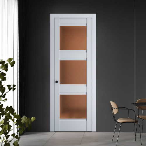9.3.2 PD.O Лайт Грей стекло Золотистая бронза матовое ProfilDoors Orange