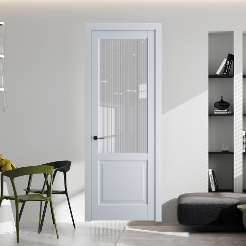 8.2.2 PD.O Лайт Грей стекло Узор Страйп ProfilDoors Orange