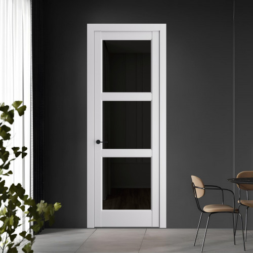 8.3.2 PD.O Крем Вайт стекло Черное тонированное ProfilDoors Orange