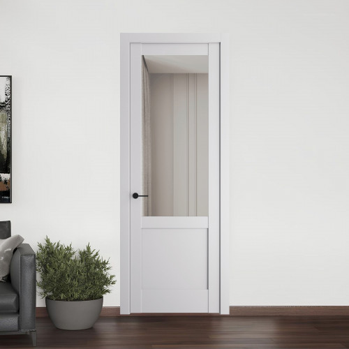 10.2.2 PD.O Крем Вайт стекло Прозрачное ProfilDoors Orange
