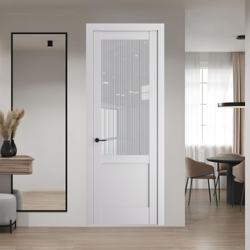 10.2.2 PD.O Крем Вайт стекло Узор Страйп ProfilDoors Orange