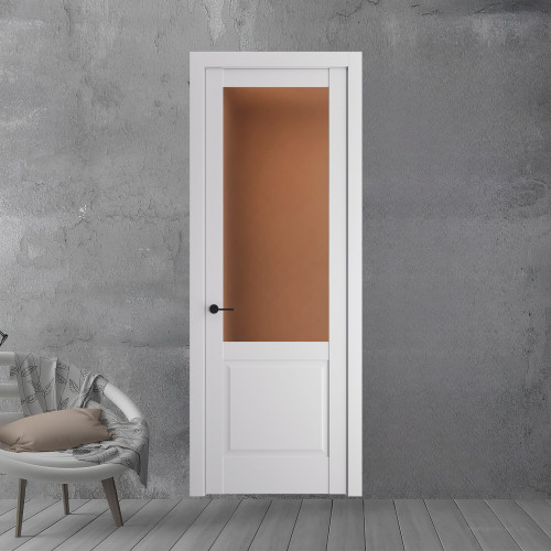 5.2.2 PD.O Крем Вайт стекло Золотистая бронза матовое ProfilDoors Orange