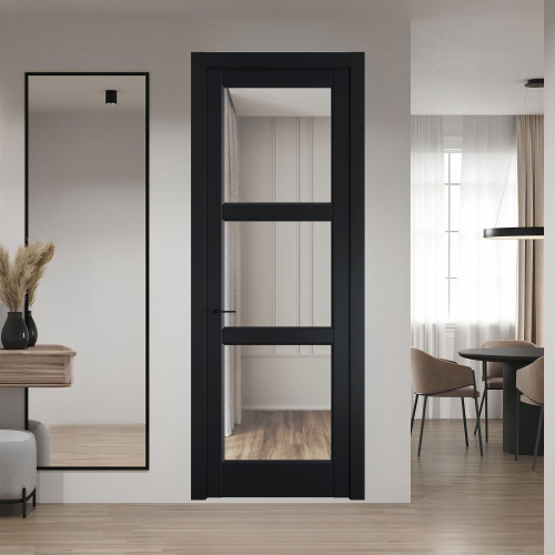 8.3.2 PD.O Блэк стекло Прозрачное ProfilDoors Orange