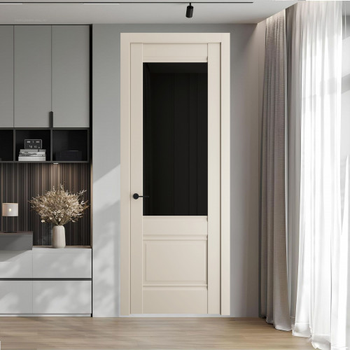 9.2.2 PD.O Кремовая Магнолия стекло Черное тонированное ProfilDoors Orange