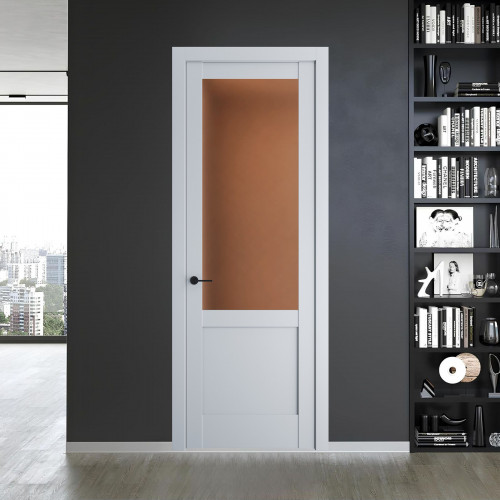 10.2.2 PD.O Лайт Грей стекло Золотистая бронза матовое ProfilDoors Orange