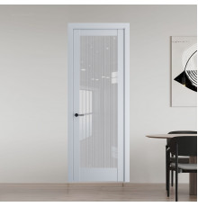 11.1.2 PD.O Лайт Грей стекло Узор Страйп ProfilDoors Orange