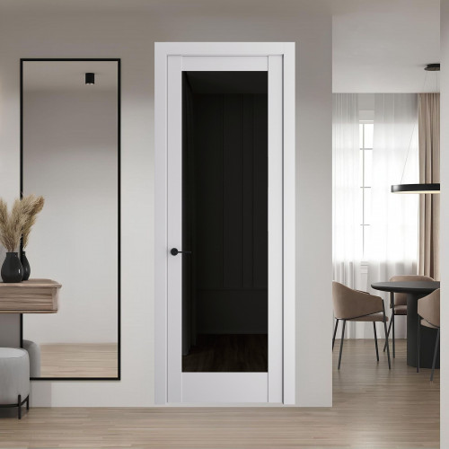 5.1.2 PD.O Крем Вайт стекло Черное тонированное ProfilDoors Orange