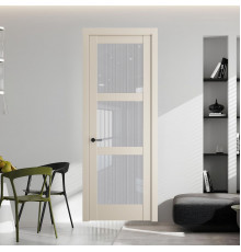 5.3.2 PD.O Кремовая Магнолия стекло Узор Страйп ProfilDoors Orange