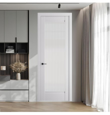 Межкомнатная дверь 9.1.2 PD.O Дарк Вайт стекло Мору осветленное ProfilDoors Orange эмаль