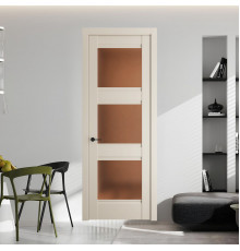 9.3.2 PD.O Кремовая Магнолия стекло Золотистая бронза матовое ProfilDoors Orange