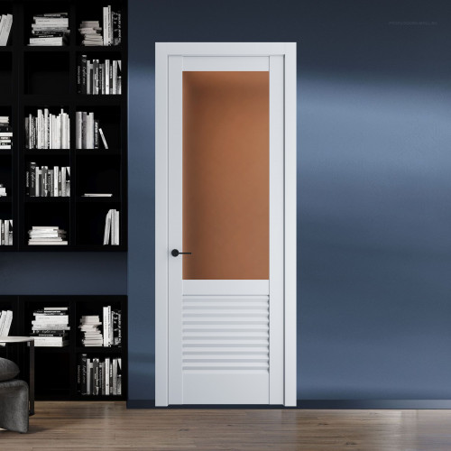 11.2.2 PD.O Вайт стекло Золотистая бронза матовое ProfilDoors Orange
