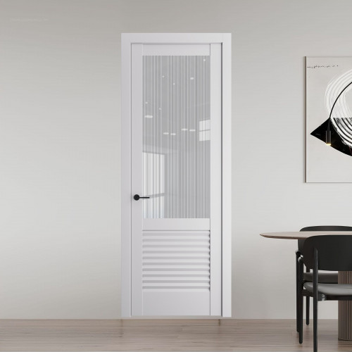 11.2.2 PD.O Крем Вайт стекло Узор Страйп ProfilDoors Orange