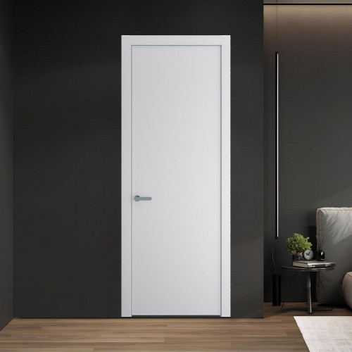 1 PE.O Крем Вайт вставка Глухая кромка Серебро ProfilDoors Orange
