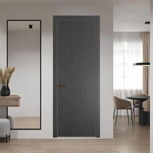 48 PE.O Графит вставка Глухая кромка Деорэ ProfilDoors Orange