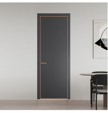 48 PE.O Графит вставка Глухая кромка Медь ProfilDoors Orange
