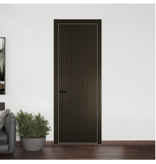 48 PE.O Перламутр Бронза вставка Глухая кромка Черный муар ProfilDoors Orange
