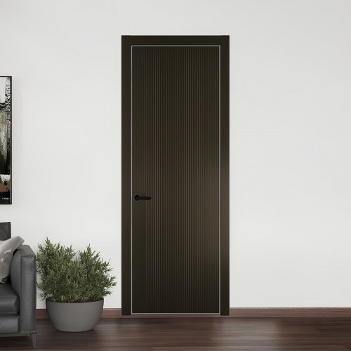48 PE.O Перламутр Бронза вставка Глухая кромка Черный муар ProfilDoors Orange