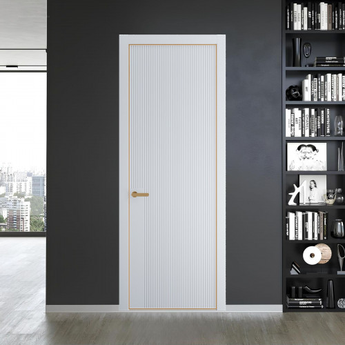48 PE.O Вайт вставка Глухая кромка Золото ProfilDoors Orange