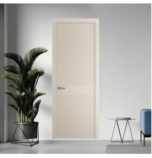 51 PE.O Кремовая Магнолия вставка Глухая кромка Серебро ProfilDoors Orange