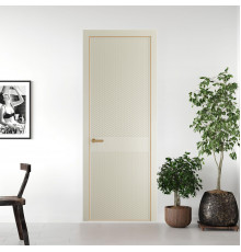 51 PE.O Перламутр Белый вставка Глухая кромка Золото ProfilDoors Orange